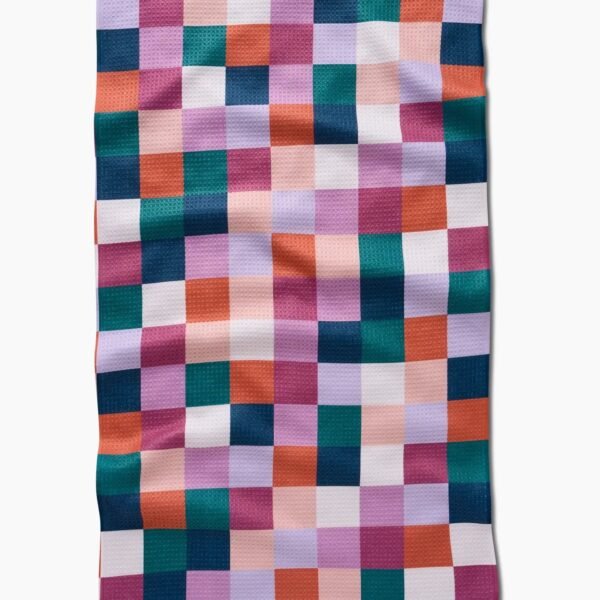 Fall Checkers Tea Towel