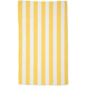 Summer Bold Yellow Tea Towel